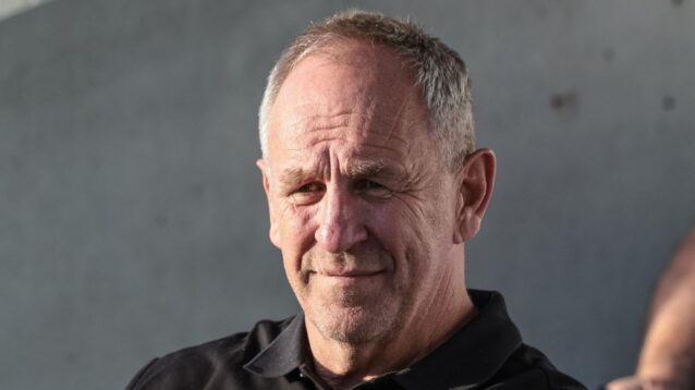 Catalans Dragons head coach John Cartwright pictured during a game in 2026