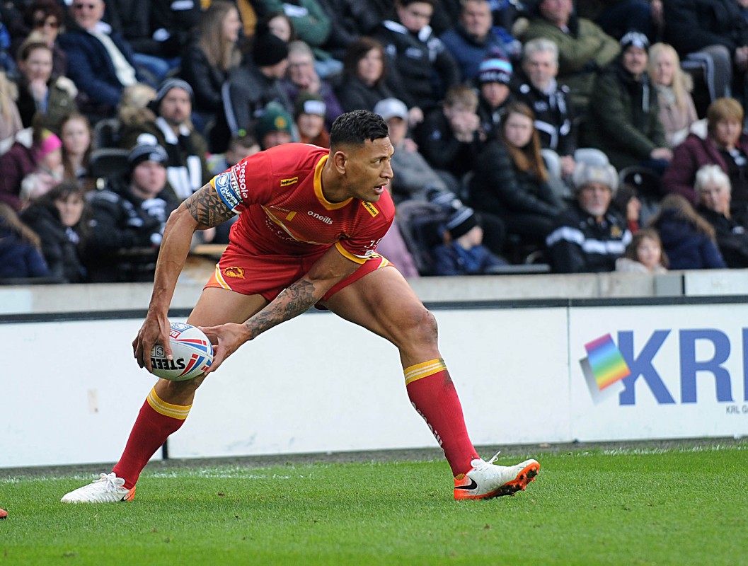 Israel Folau signs contract extension with Catalans