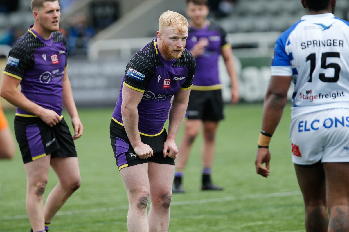 Liam McAvoy in action for Newcastle