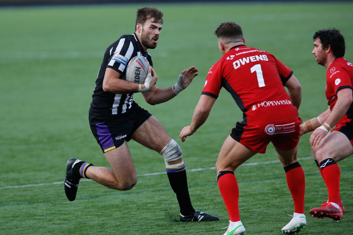 Jay Chapelhow in action for Newcastle