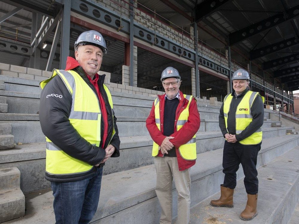 Sheffield Olympic Legacy Park Mark Aston (CEO - Sheffield Eagles), Ricard Caborn (Project Lead - Legacy Park Ltd), Stephen Marriott (Operations Director - Scarborough Group International)