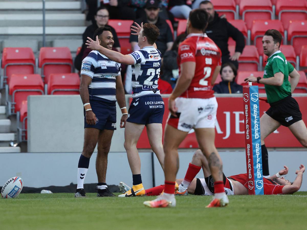 Bevan French and Jai Field Wigan Warriors SWpix.jpg