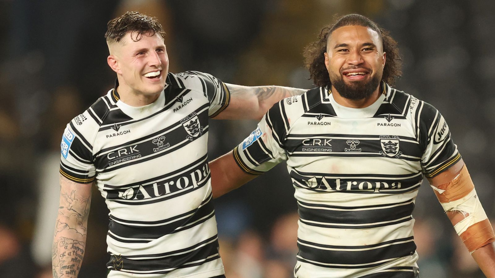 Liam Sutcliffe, Chris Satae, Hull FC. SWPix