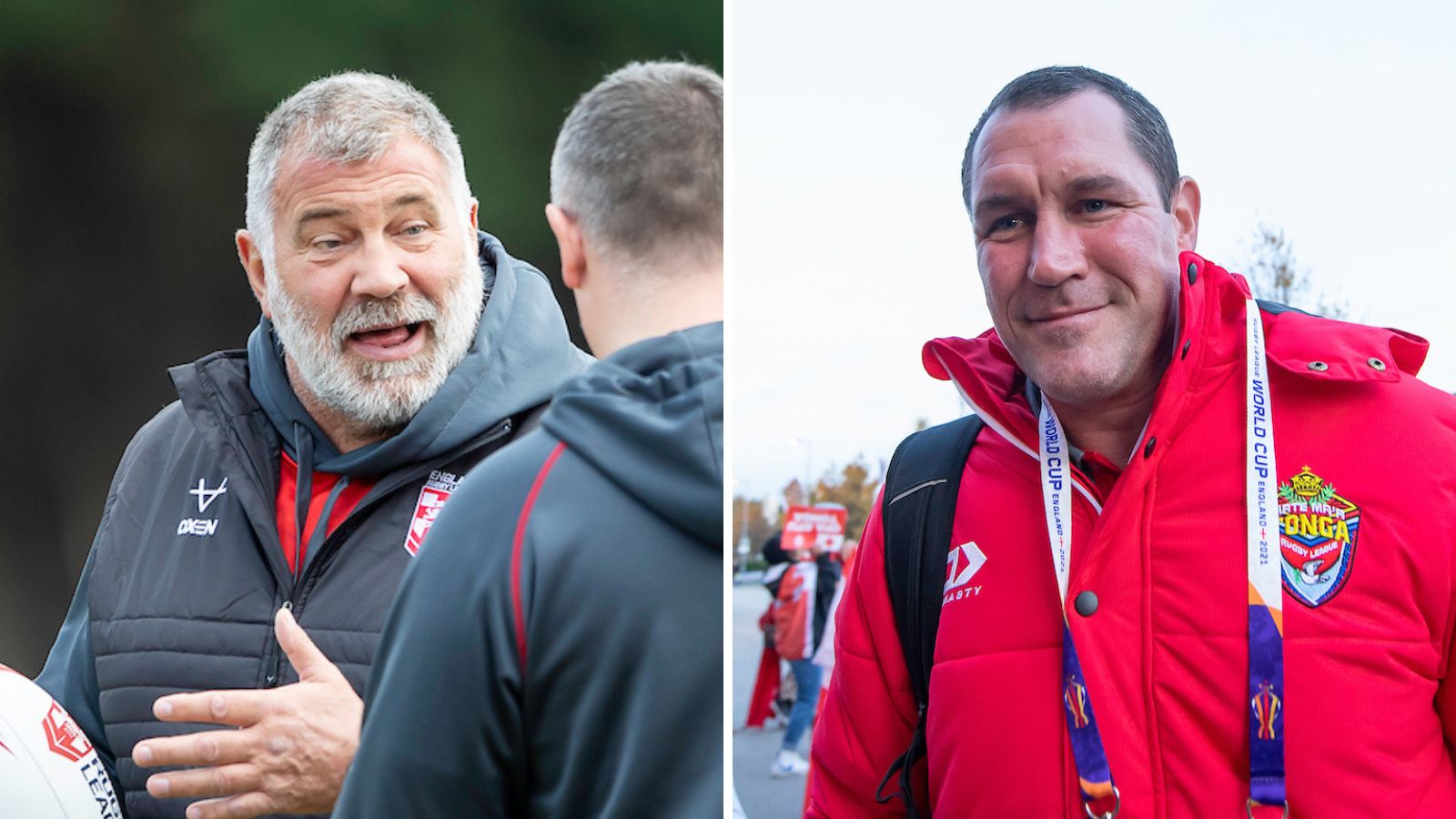 Shaun Wane and Kristian Woolf England v Tonga SWpix