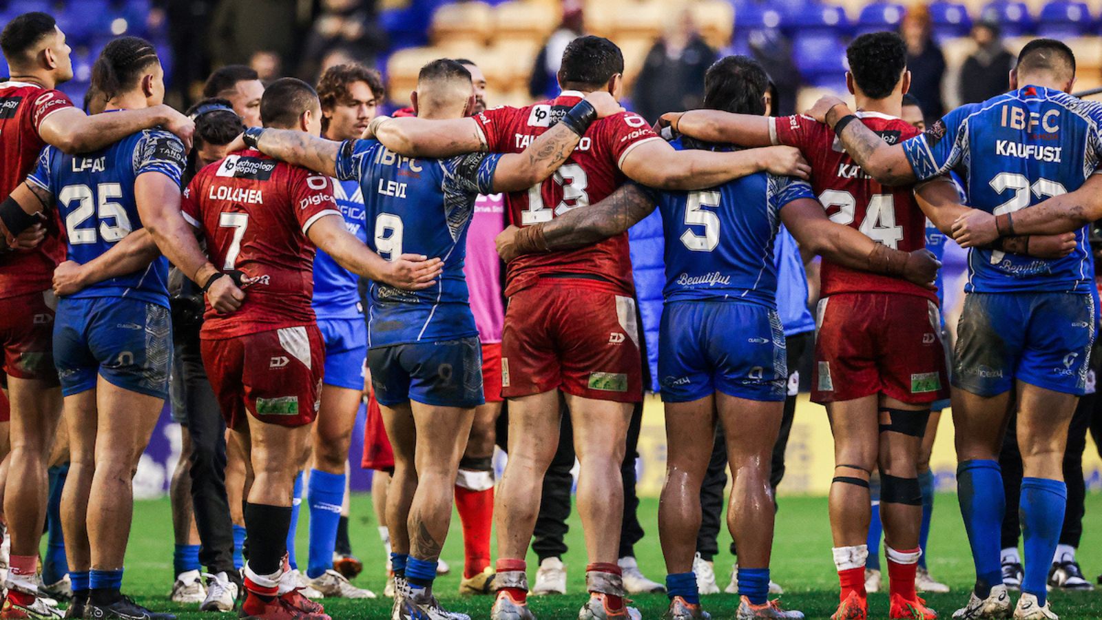 Tonga and Samoa players World Cup international rugby league SWpix