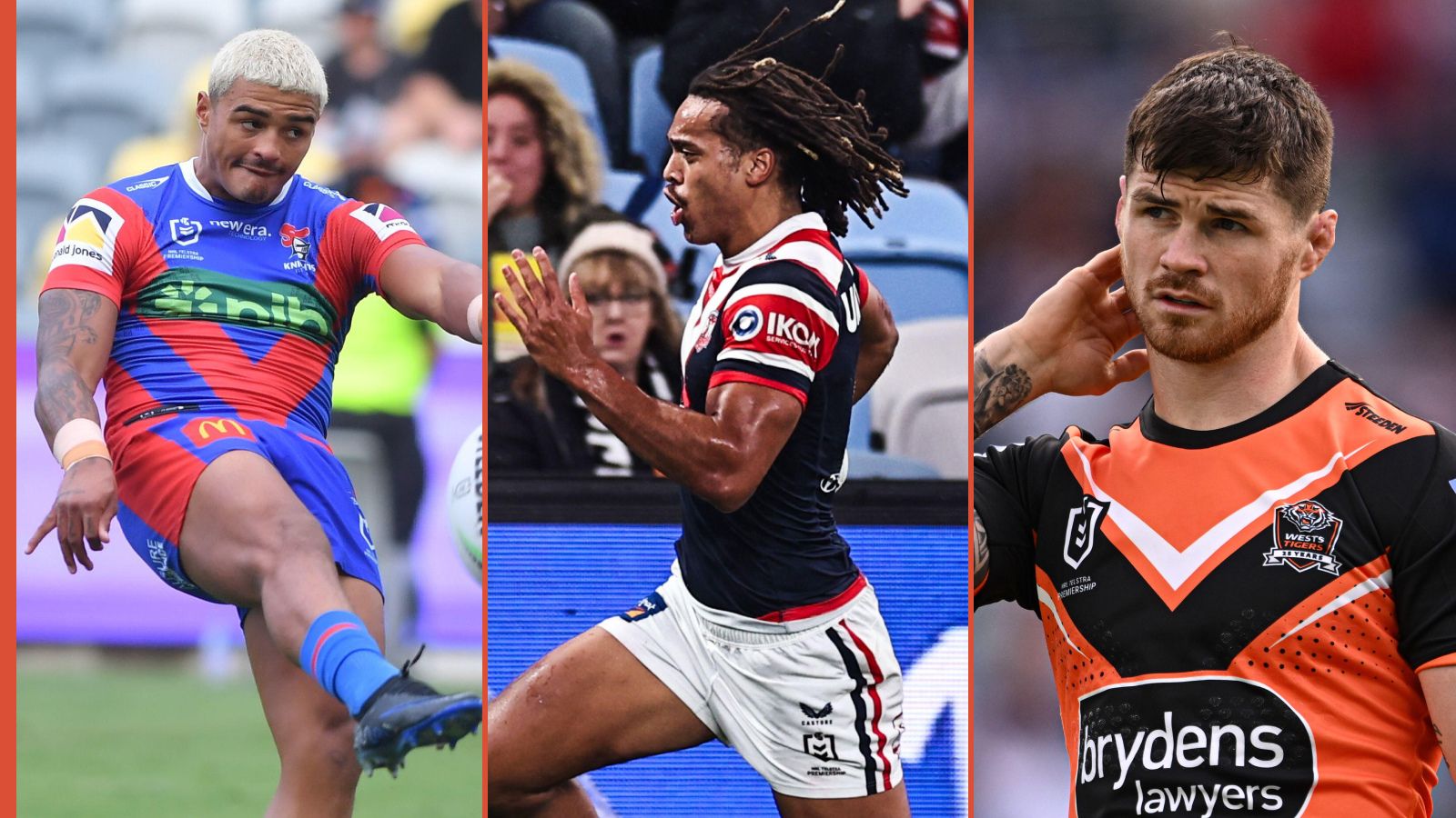 Will Pryce, Dom Young, John Bateman NRL Alamy