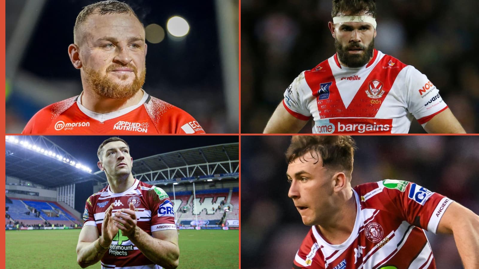 Brad Singleton, Alex Walmsley, Jake Wardle and Harry Smith