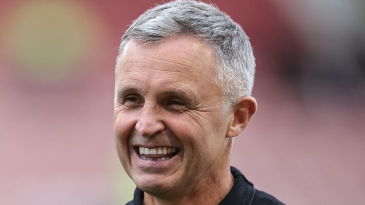 Salford Red Devils head coach Paul Rowley pictured ahead of a game in 2025