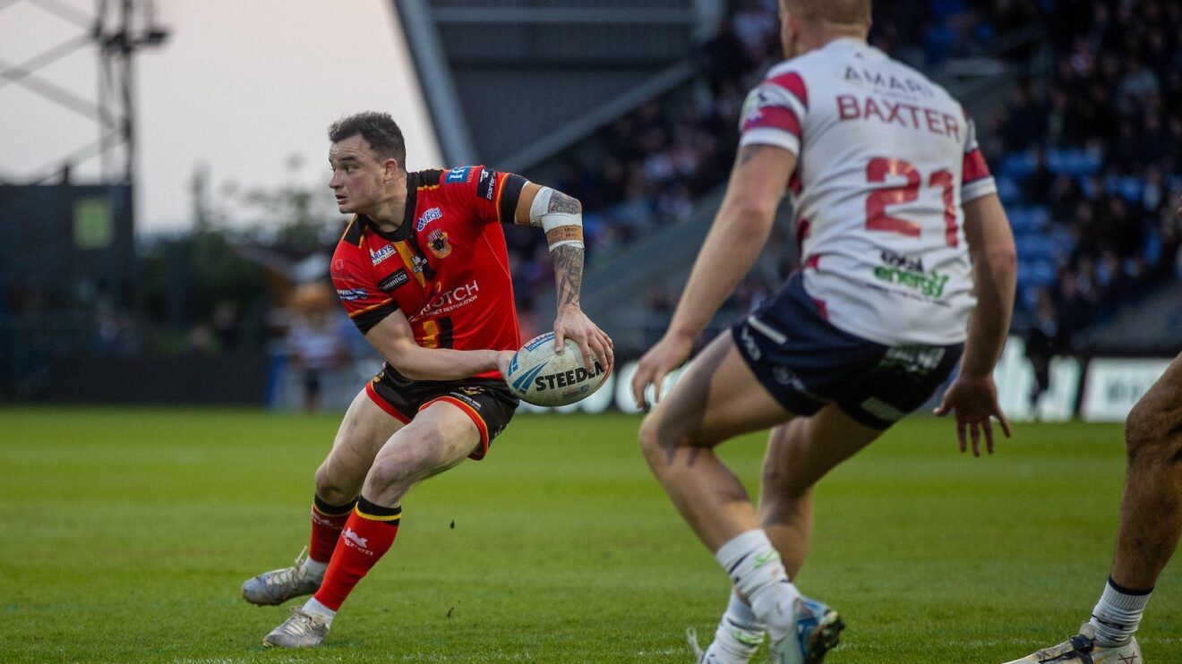 Jordan Lilley in action for Bradford Bulls in 2025