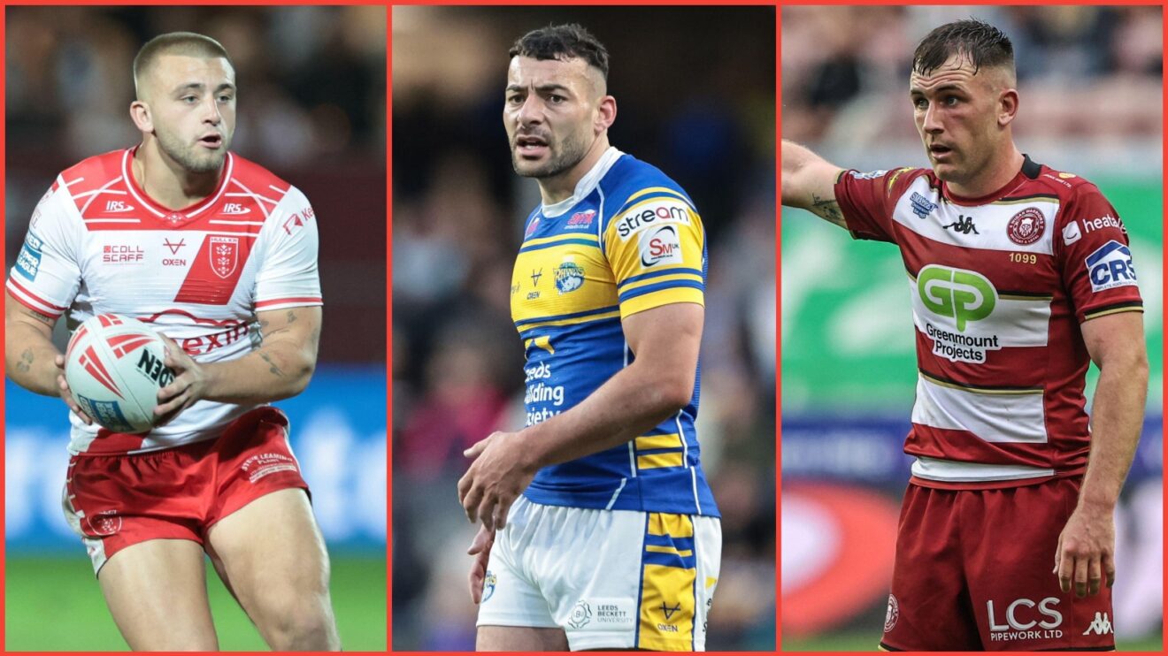 A three panel image of Mikey Lewis, Jake Connor and Harry Smith
