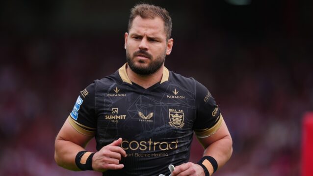 Aidan Sezer in action for Hull FC in 2025