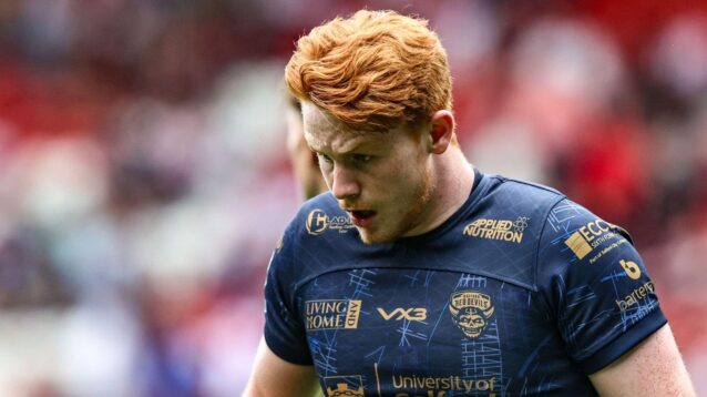 Jonny Vaughan in action for Salford Red Devils in 2025