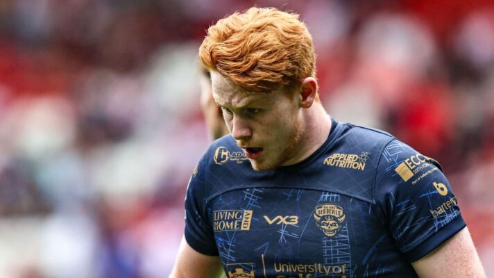 Jonny Vaughan in action for Salford Red Devils in 2025