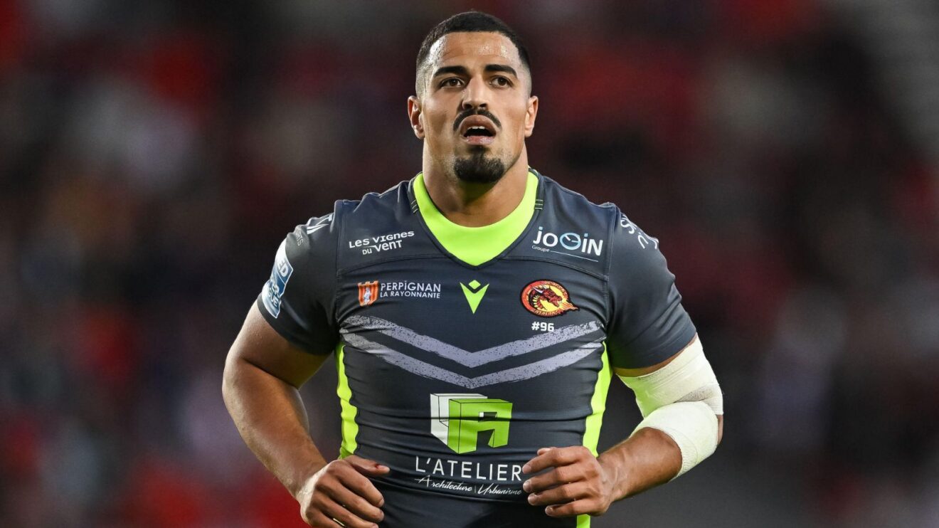Fouad Yaha in action for Catalans Dragons in 2025