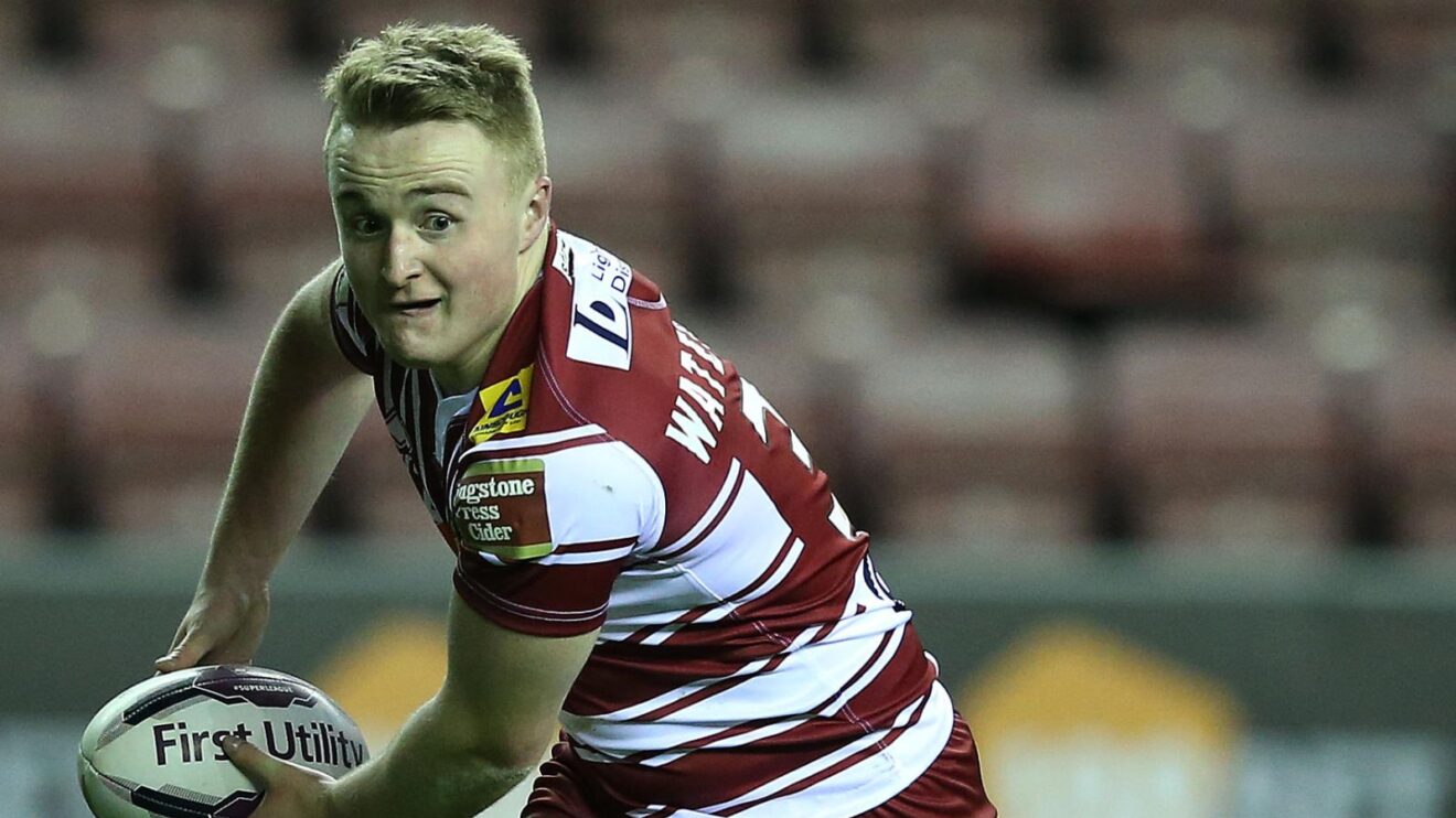 Luke Waterworth in action for Wigan Warriors in 2016