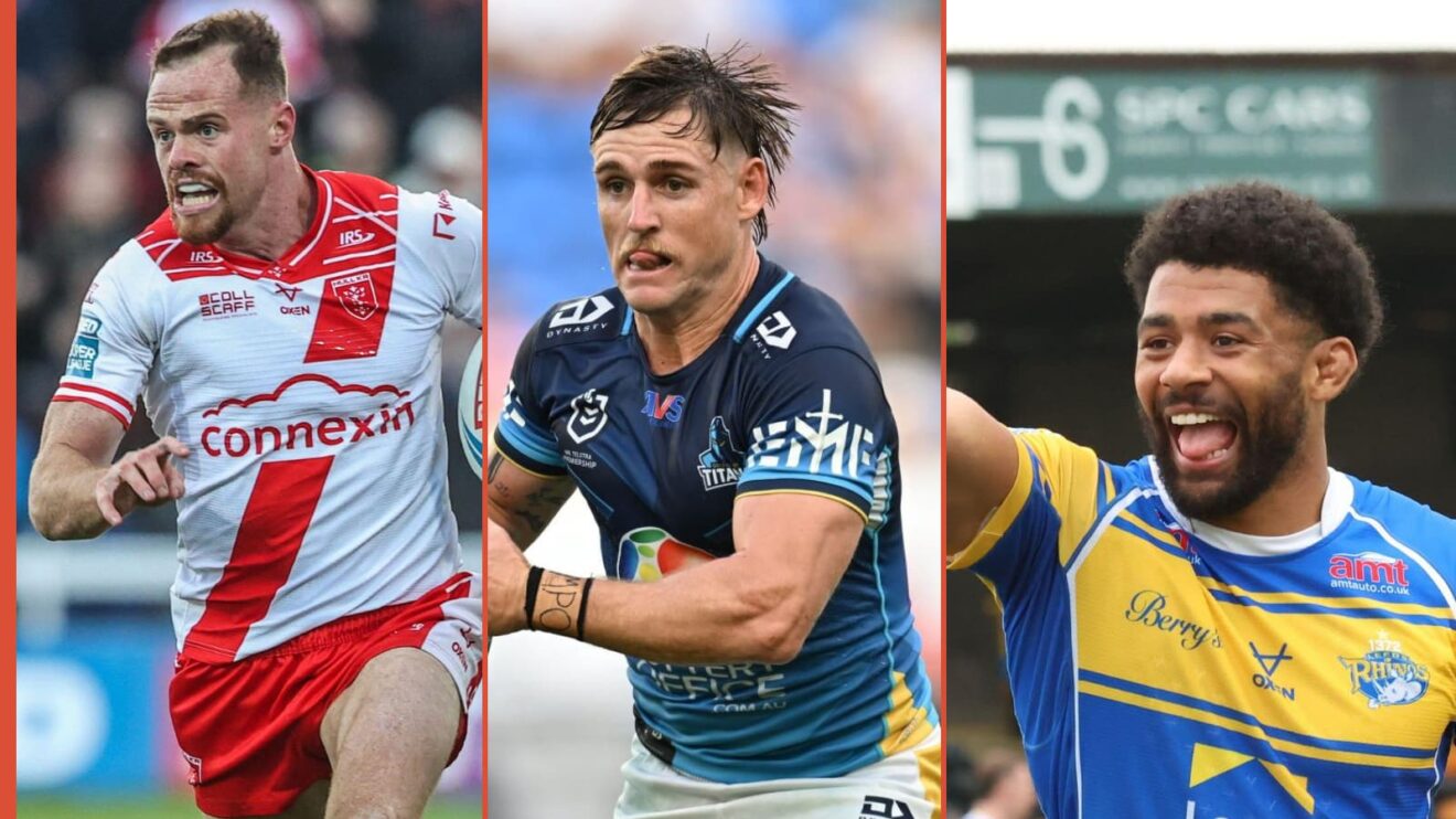 Joe Burgess, AJ Brimson and Kallum Watkins