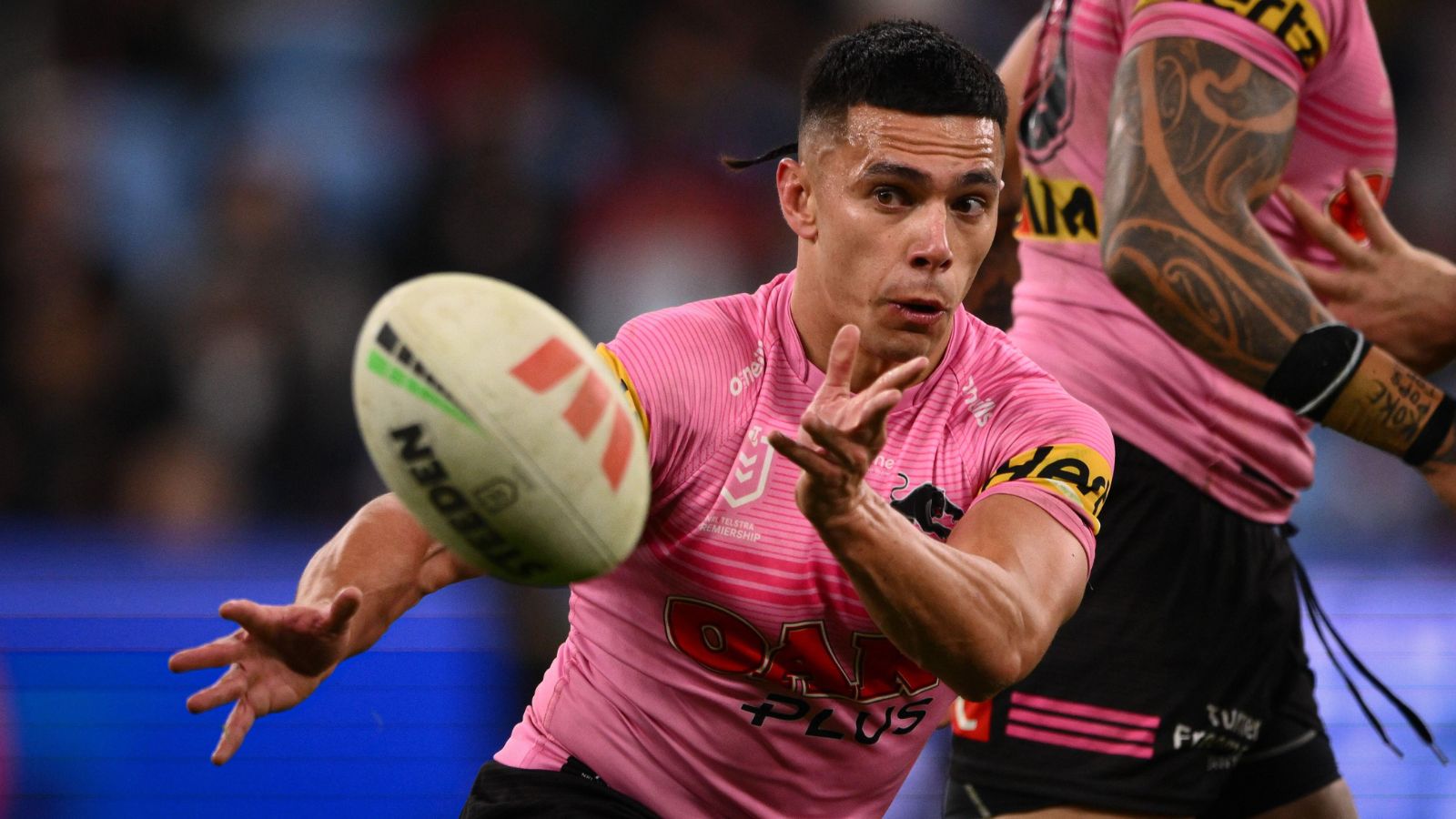Soni Luke in action for Penrith Panthers