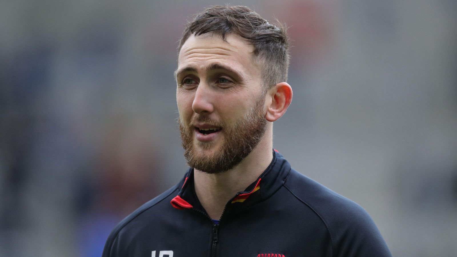 Jordan Baldwinson pictured ahead of a Bradford Bulls game in 2023
