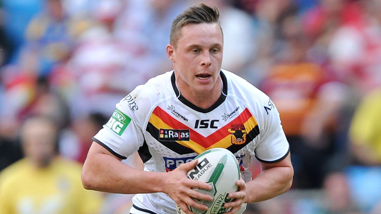 James Donaldson in action for Bradford Bulls in 2014