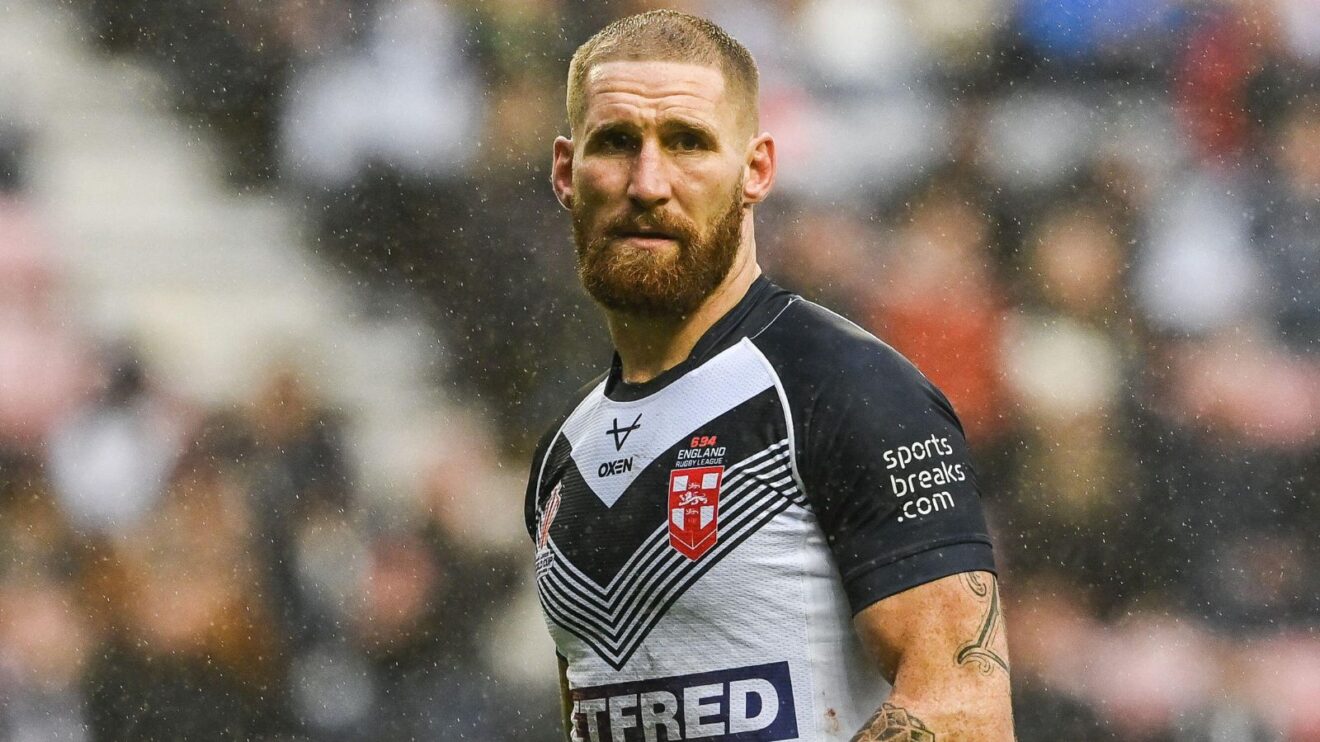 Sam Tomkins in action for England during the delayed 2021 Rugby League World Cup