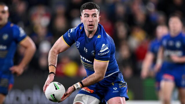 Dean Hawkins in action for Parramatta Eels in 2025