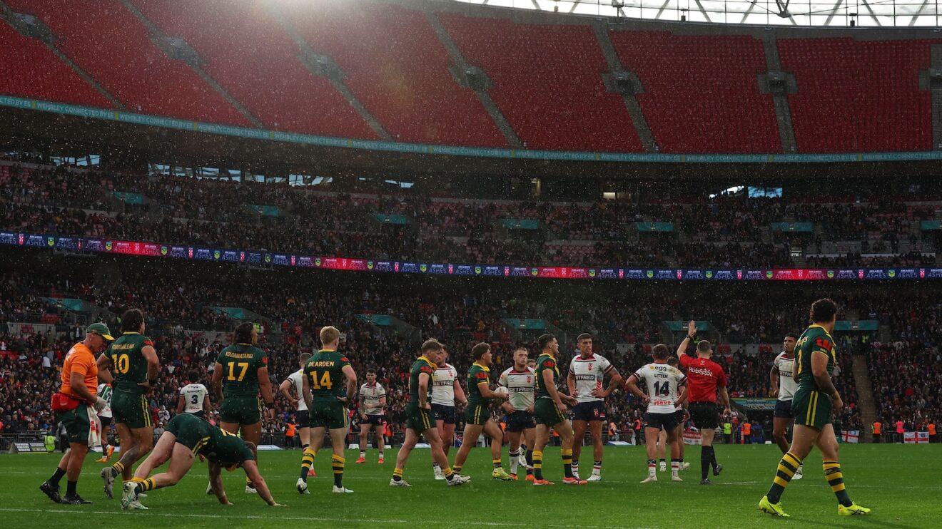 A general view of Wembley during the opening Test of the 2025 Ashes Series between England and Australia
