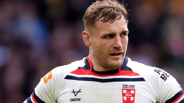 Matty Lees in action for England