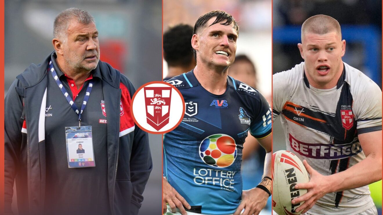 A three panel image of Shaun Wane, Aj Brimson and Morgan Smithies