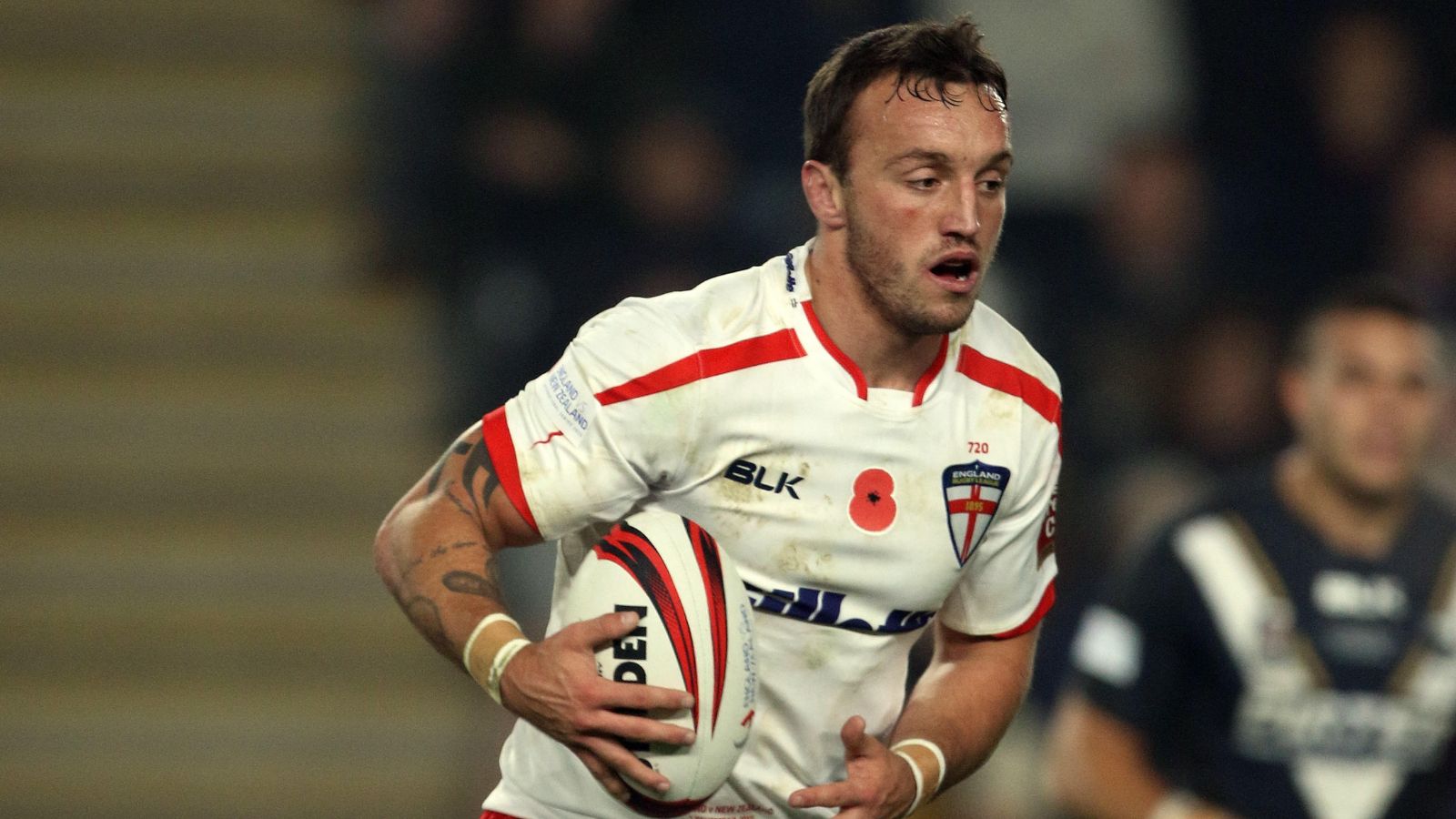 Josh Hodgson in action for England during the 2015 series against New Zealand