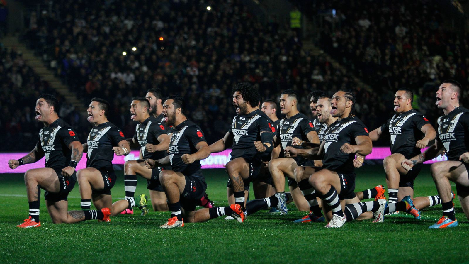 New Zealand perform the Haka ahead of the opening Test of their three-game series against England in 2015