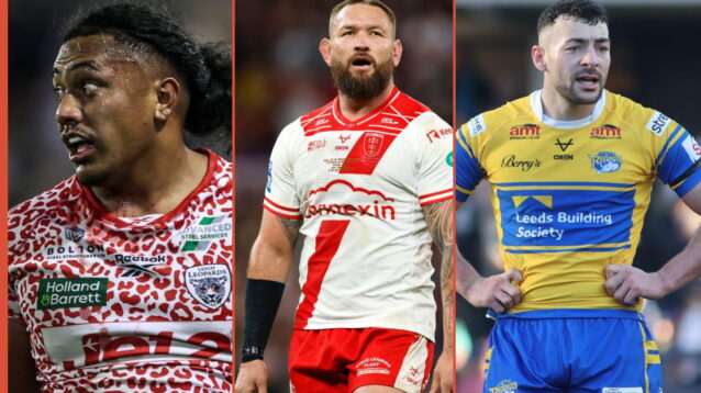 Tesi Niu, Jared Waerea-Hargreaves and Jake Connor
