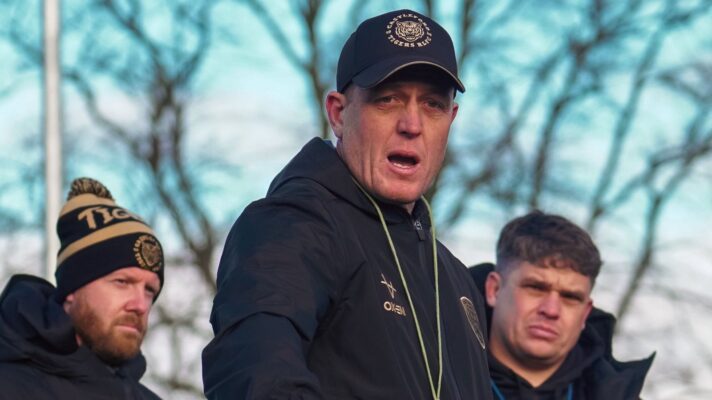 Castleford Tigers head coach Ryan Carr pictured during a pre-season training session ahead of the 2025 campaign