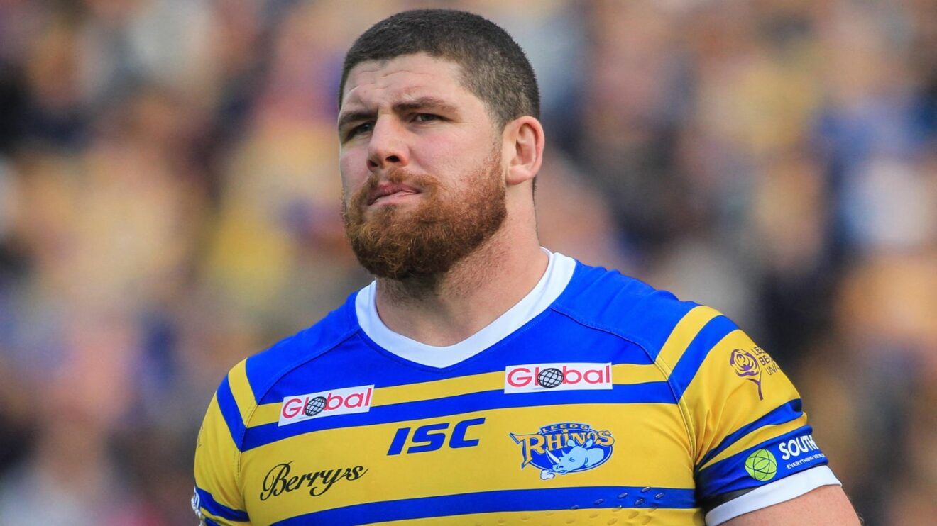 Mitch Garbutt in action for Leeds Rhinos in 2018