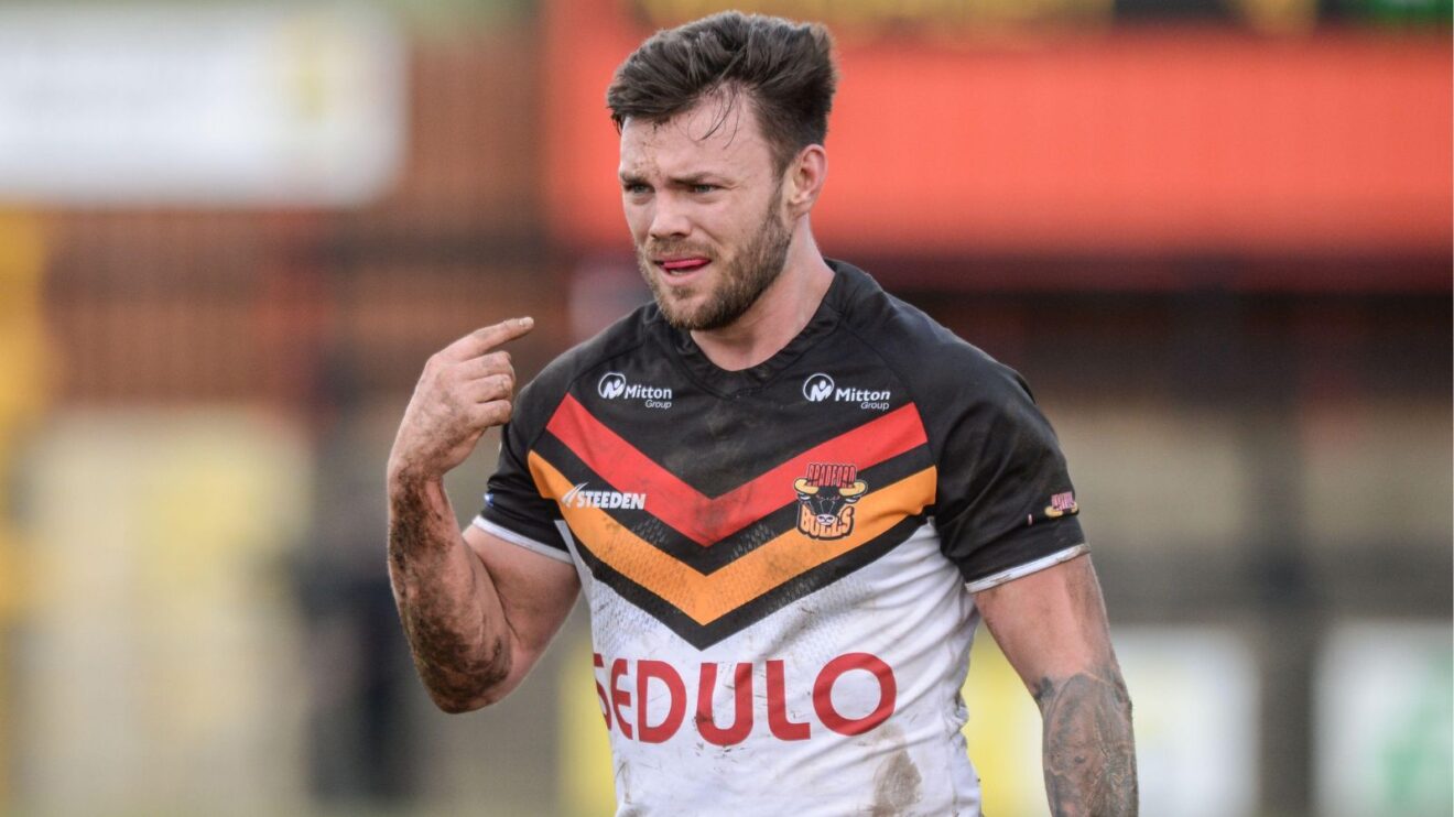 Brad England in action for Bradford Bulls in 2021