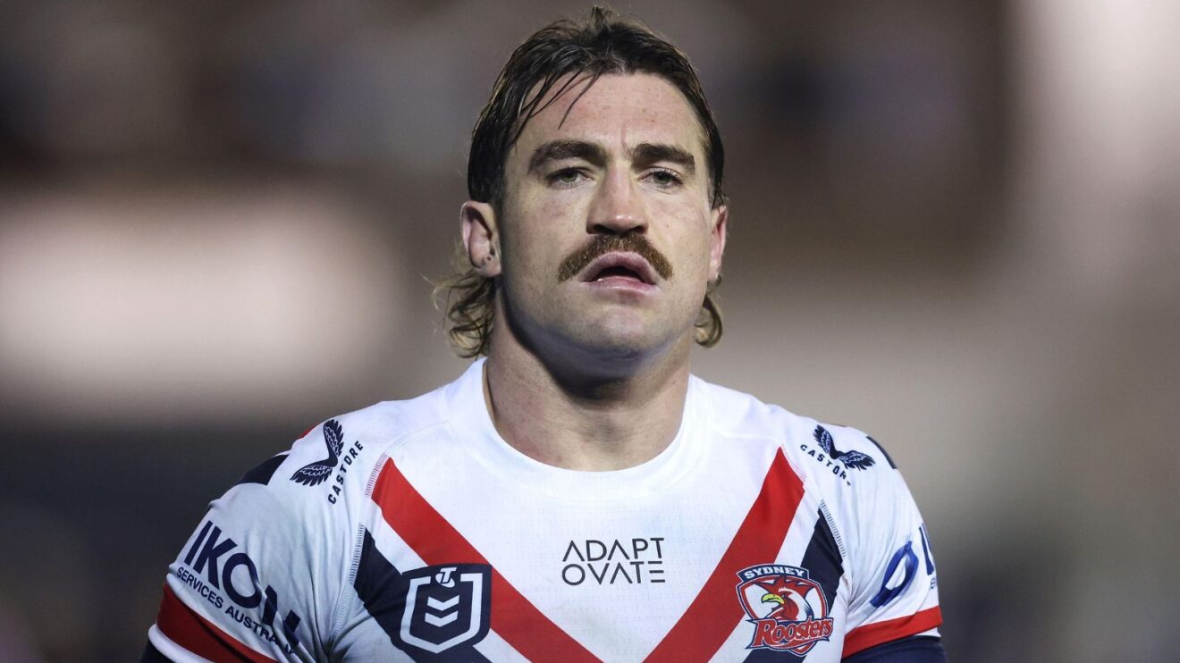 Connor Watson in action for Sydney Roosters in 2025