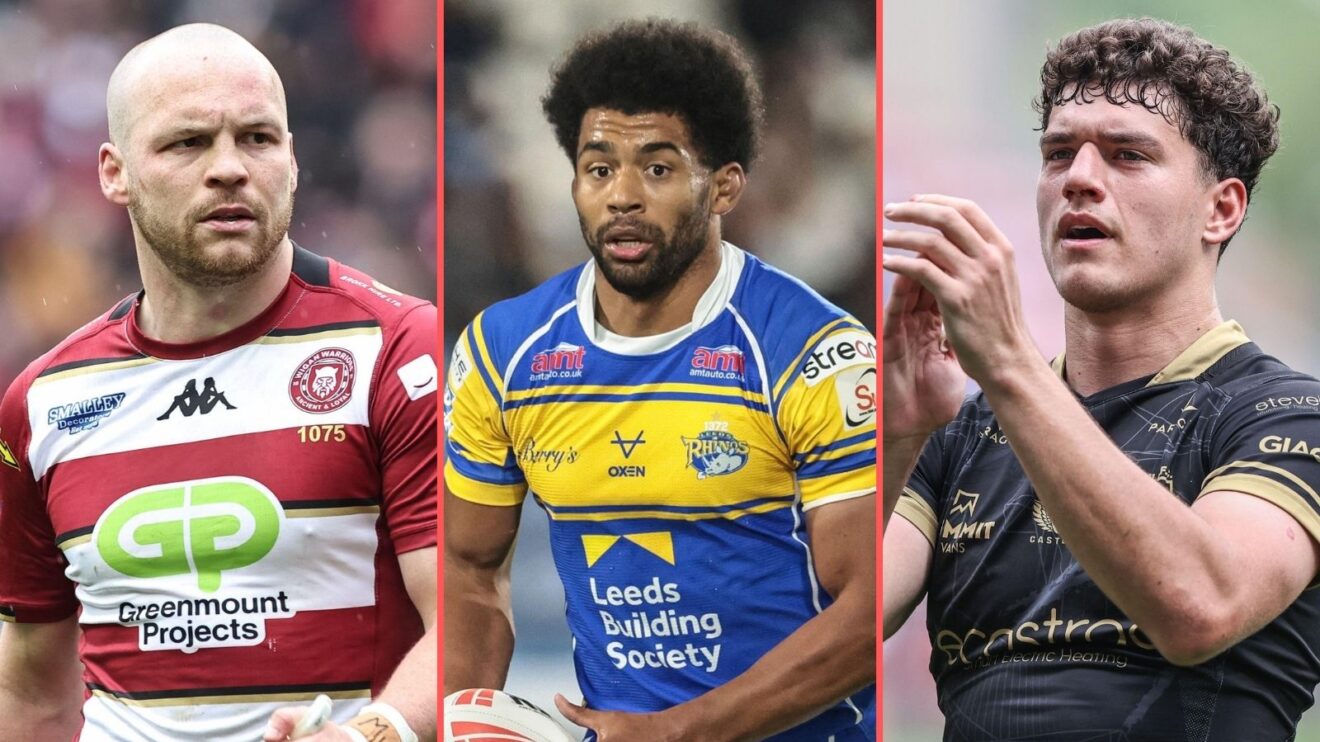 A three-way split-screen of Liam Marshall, Kallum Watkins and Lewis Martin