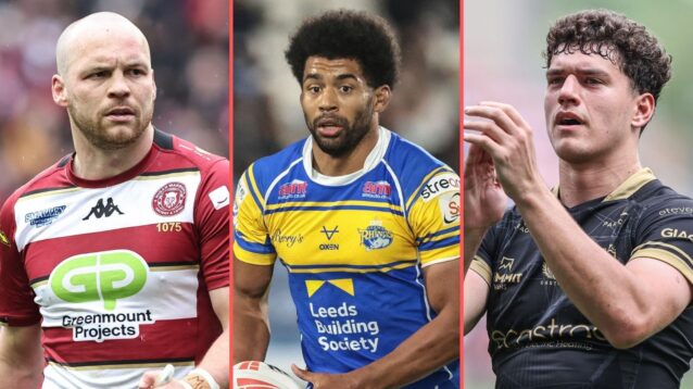 A three-way split-screen of Liam Marshall, Kallum Watkins and Lewis Martin