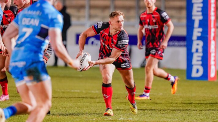 Brad Dwyer in action for Salford RLFC in 2026
