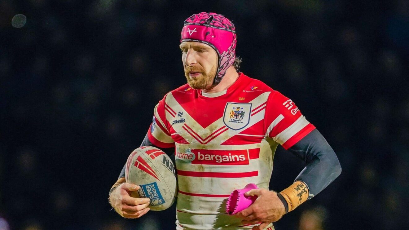 Jackson Hastings in action for St Helens in 2026.