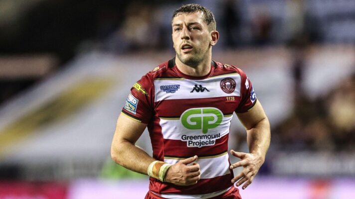 Jake Wardle in action for Wigan Warriors in 2025