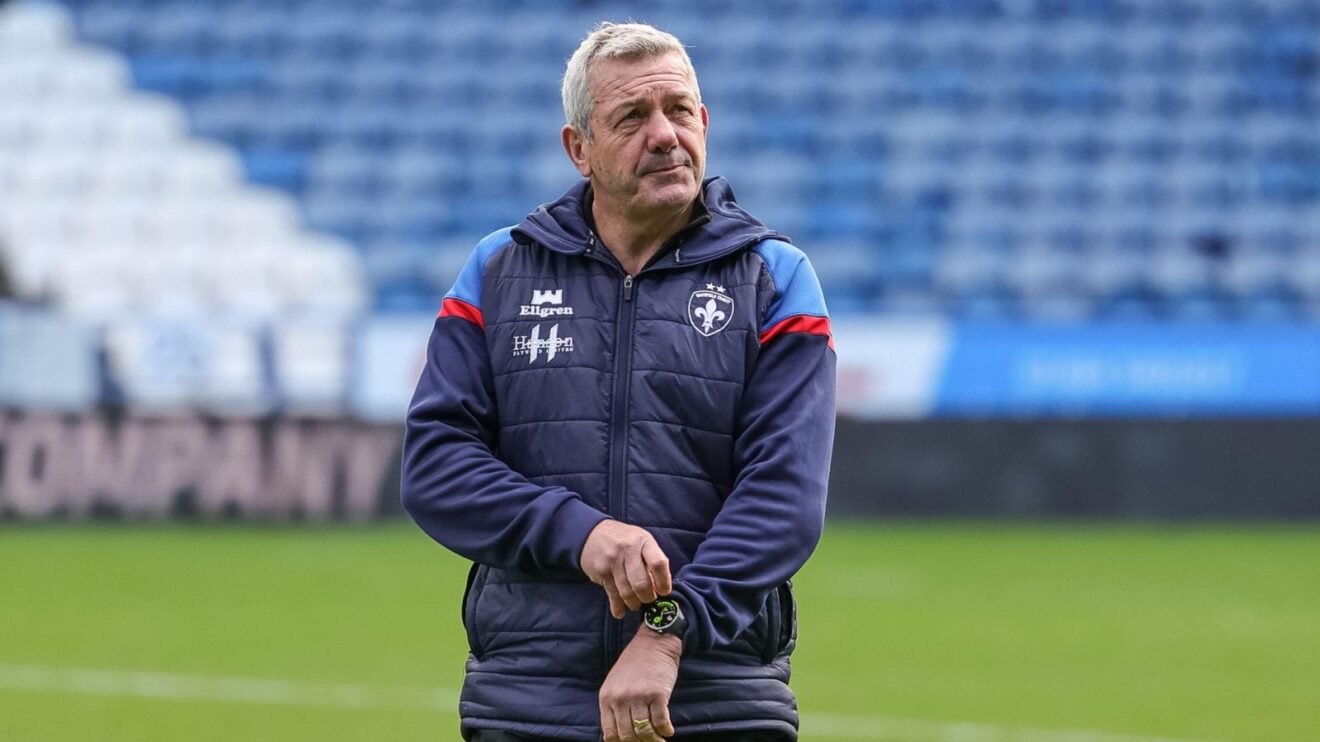 Wakefield Trinity head coach Daryl Powell pictured ahead of a Super League game in 2026