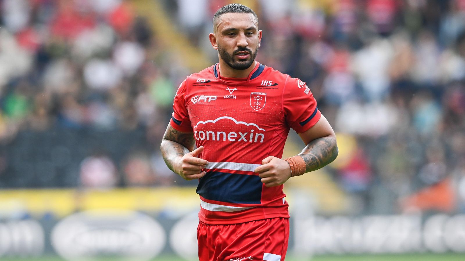 Elliot Minchella in action for Hull KR in 2022