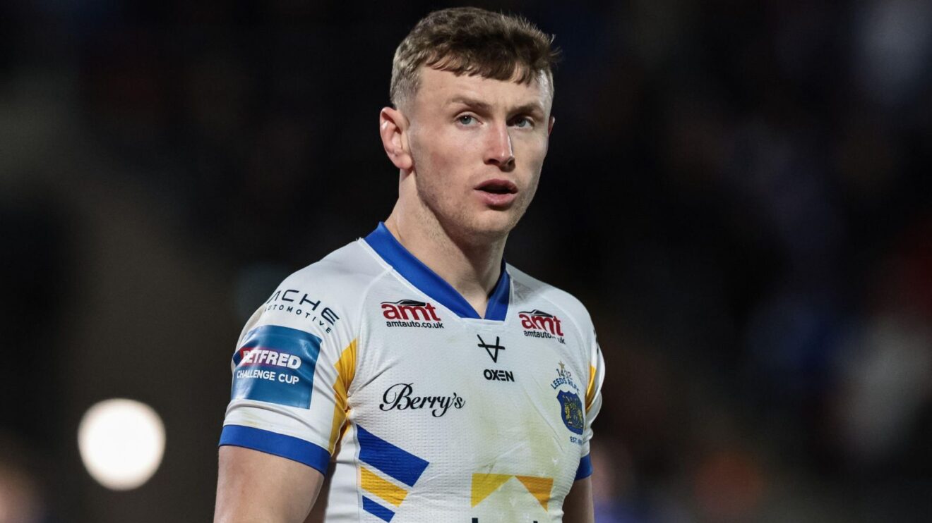 Harry Newman in action for Leeds Rhinos in 2026