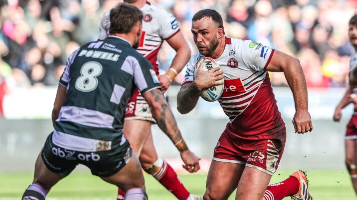 Kaide Ellis in action for Wigan Warriors in 2026