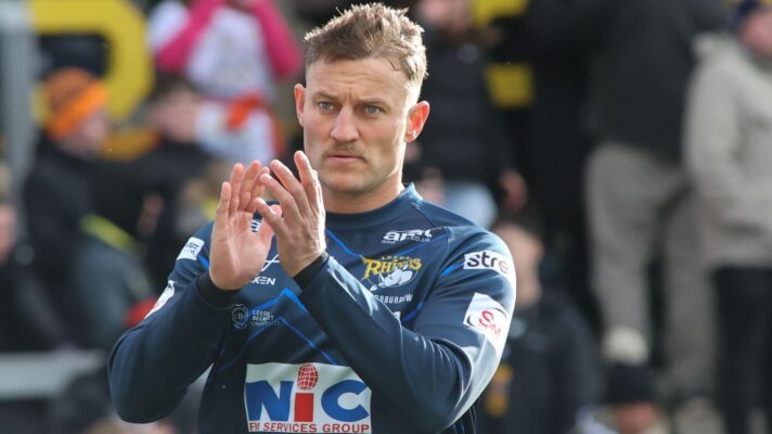 Chris Hankinson warming up for Leeds Rhinos in 2026