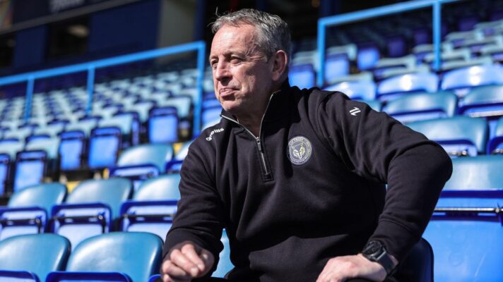 Steve McNamara pictured ahead of a Warrington Wolves game in 2025