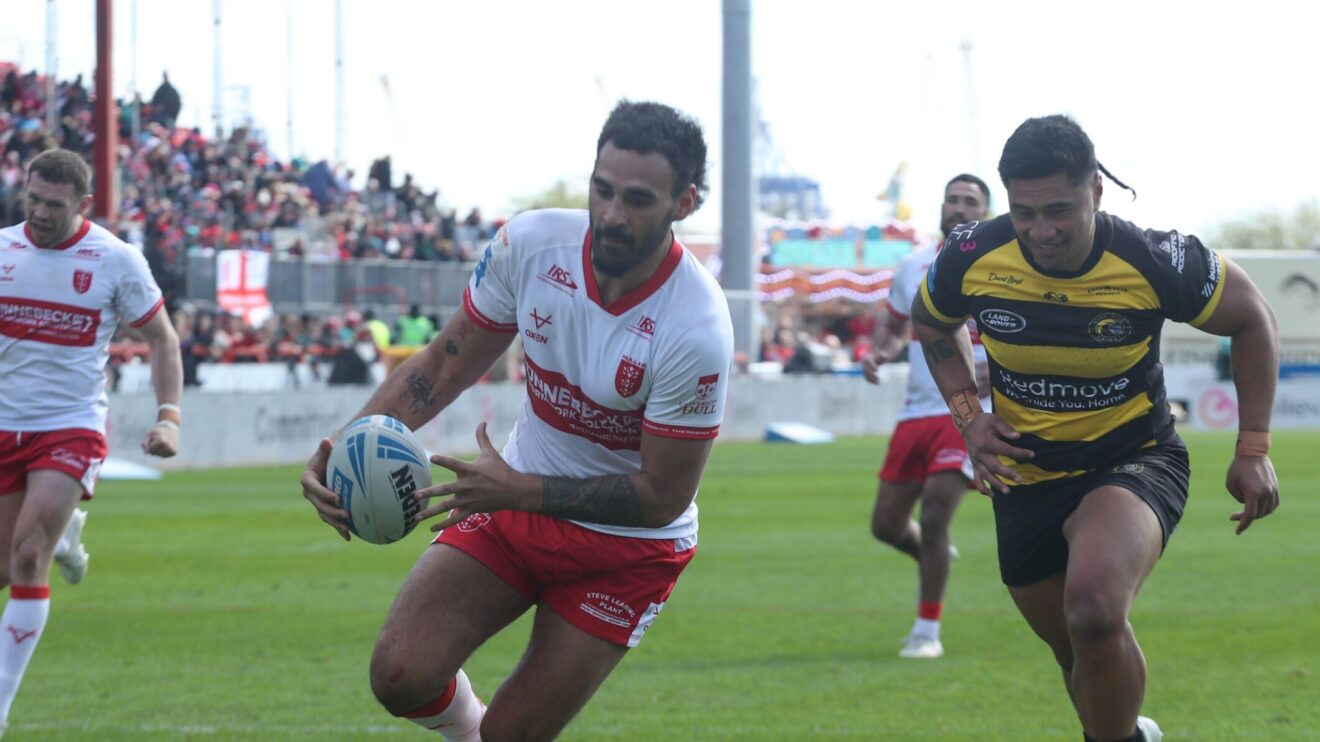 Tyrone May scored a hat-trick for Hull KR against York Knights.