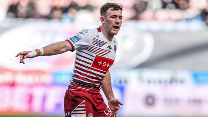 Harry Smith in action for Wigan Warriors in 2026