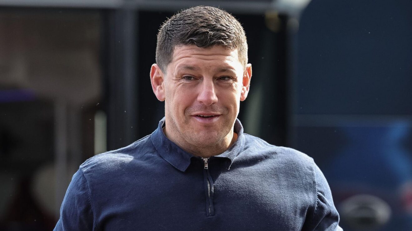 Wigan Warriors head coach Matt Peet all smiles ahead of a game in 2026