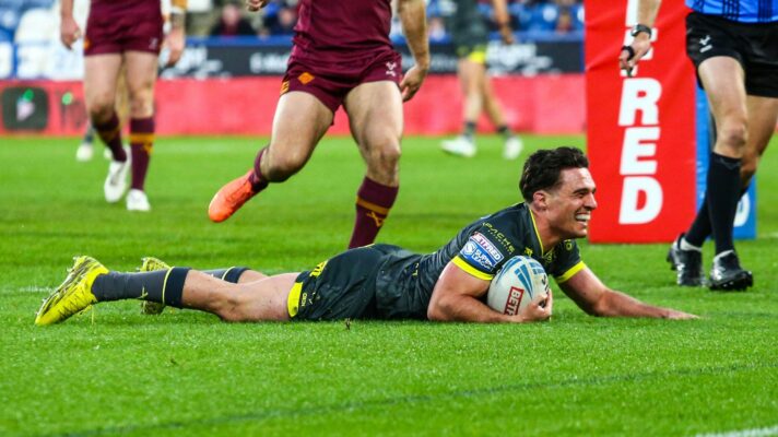 Brodie Croft was in fine form as Leeds Rhinos beat Huddersfield Giants.